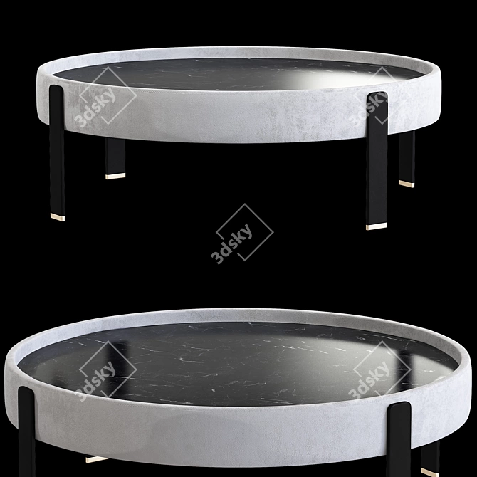 Sleek Modern Kean Coffee Table 3D model image 2