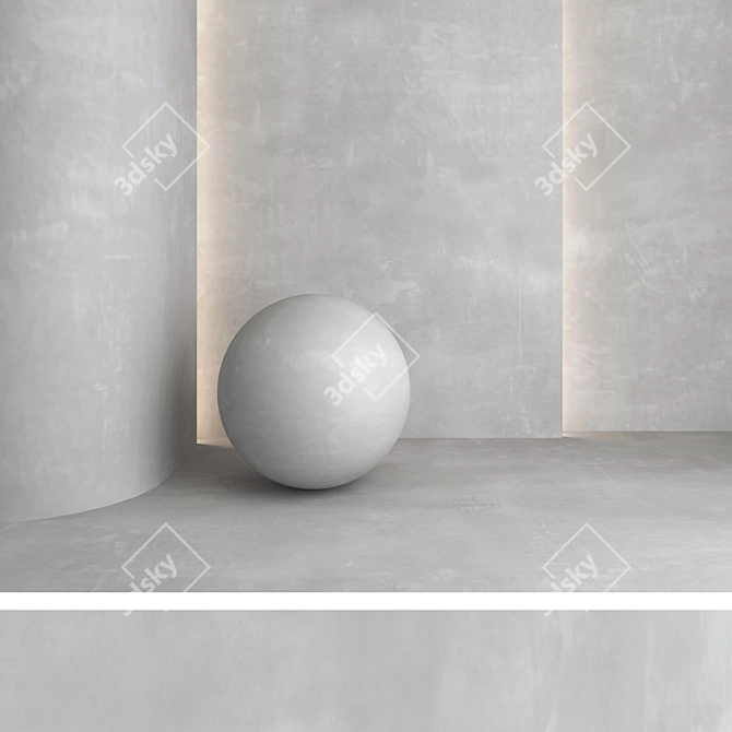 Decorative Plaster Texture Kit 3D model image 3