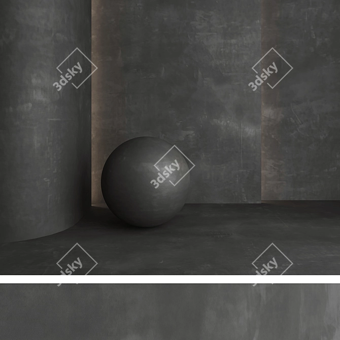 Decorative Plaster Texture Kit 3D model image 5