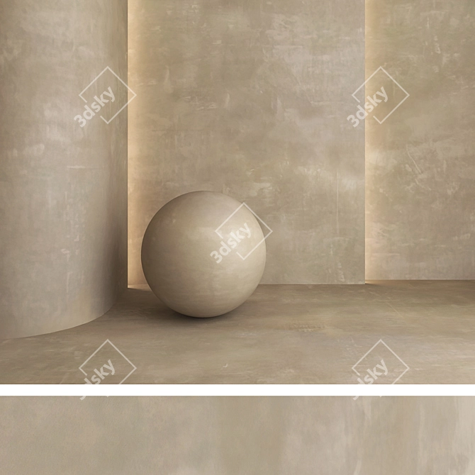 Decorative Plaster Texture Kit 3D model image 6