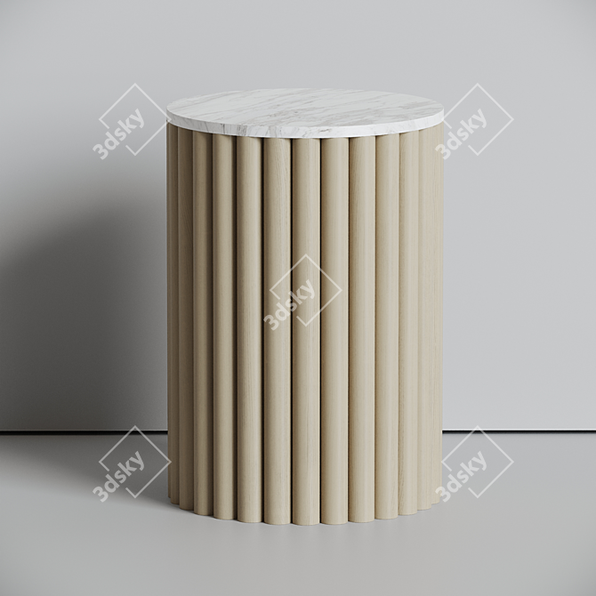 Cazarina Hogre - Compact Side Table 3D model image 3