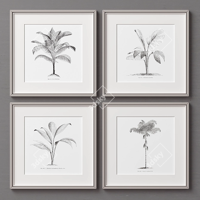 Versatile Picture Frames Set 3D model image 2