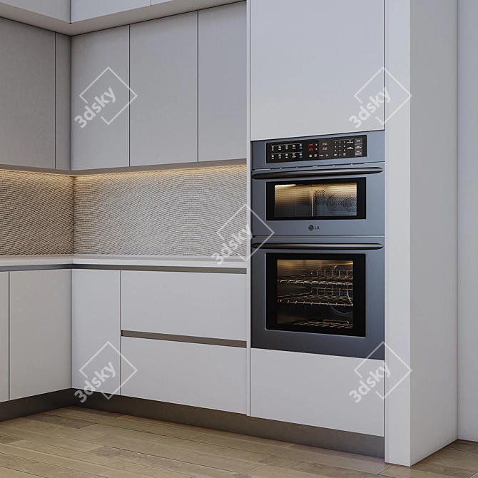 LG Modern Kitchen Set 3D model image 6