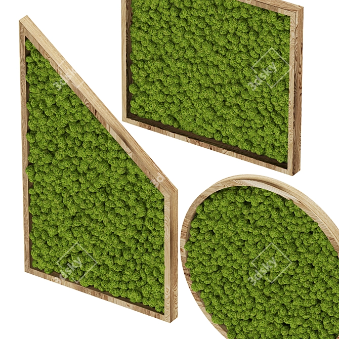 Nature's Harmony: Mossy Phyto Fitowall 3D model image 4