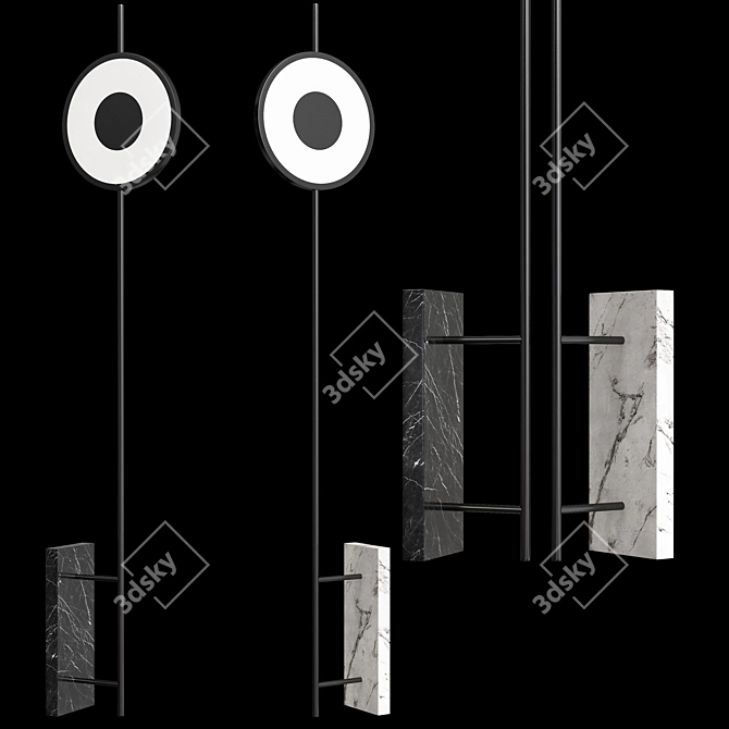 Elegant Floor Lamp: Fancy 3D model image 2