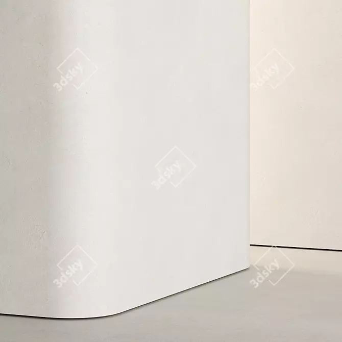 Luxury Plaster Wall Finish 3D model image 2