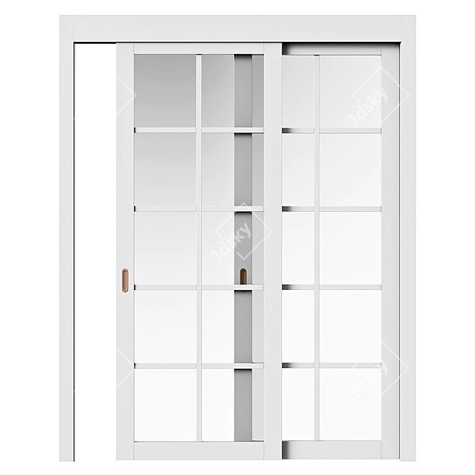 Elegant NEO Sliding Doors 3D model image 2