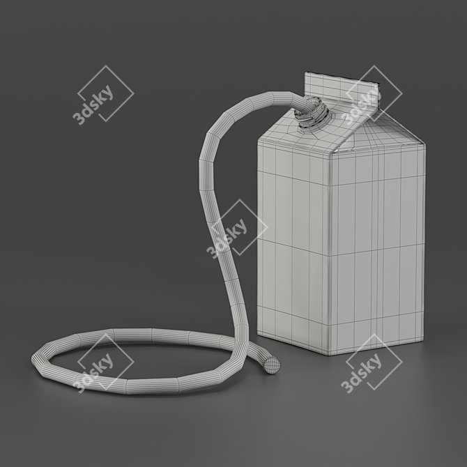 Seletti Daily Glow Milk - Illuminating Desk Lamp 3D model image 3