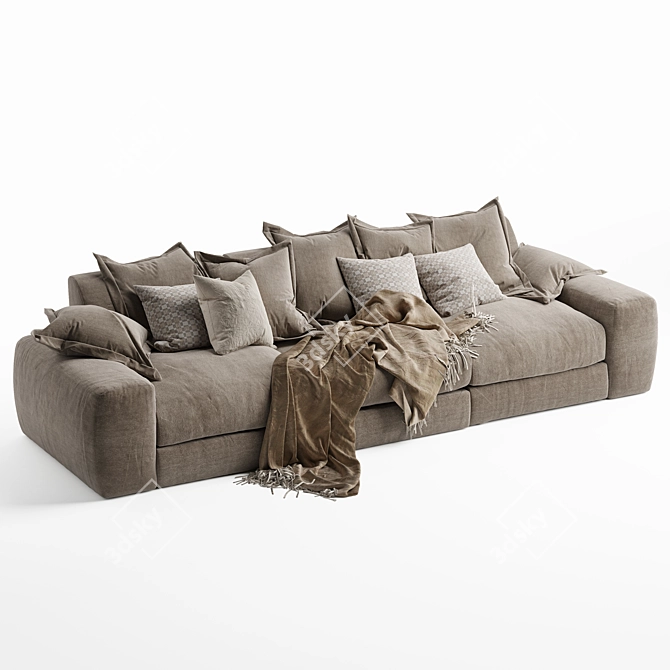 Modular Comfort Sofa: Wodge 2 3D model image 2