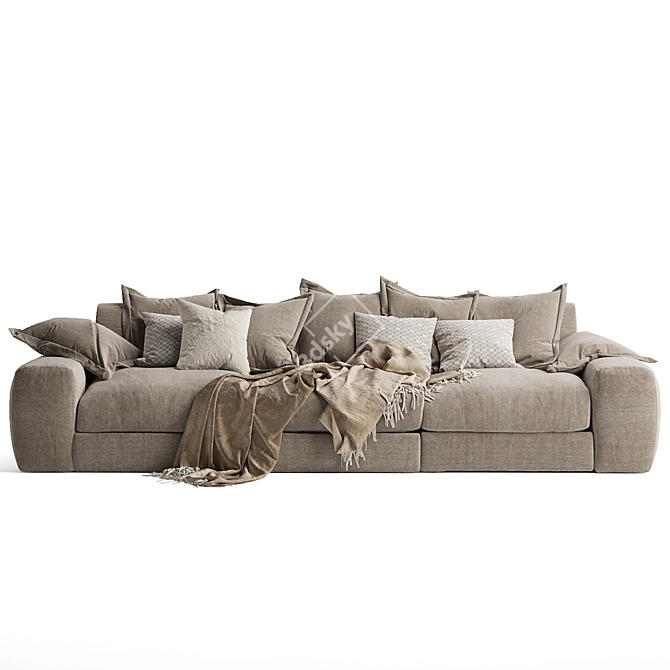 Modular Comfort Sofa: Wodge 2 3D model image 5