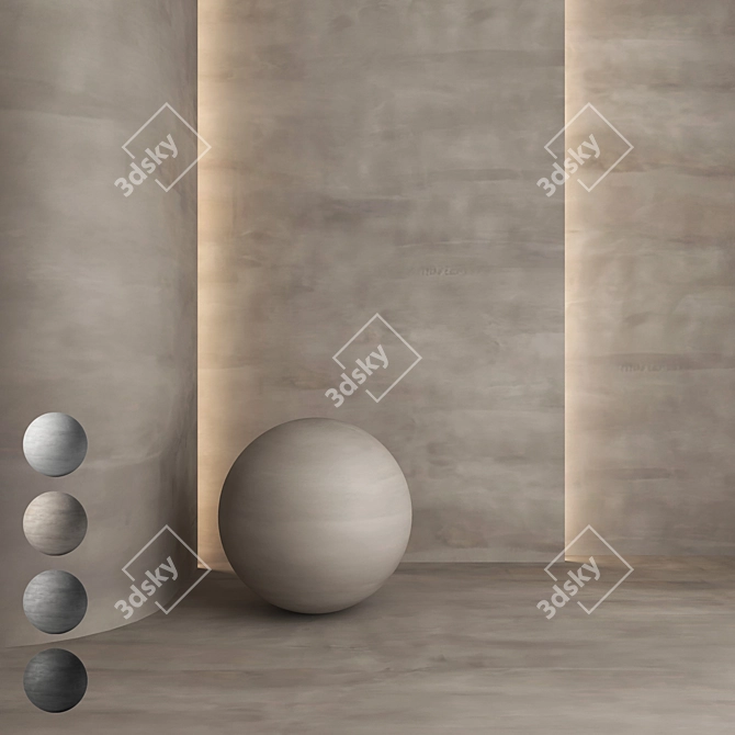 Premium Decorative Plaster Kit 3D model image 1