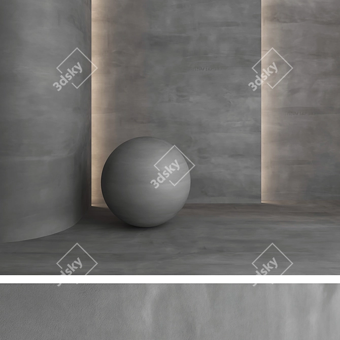 Premium Decorative Plaster Kit 3D model image 4