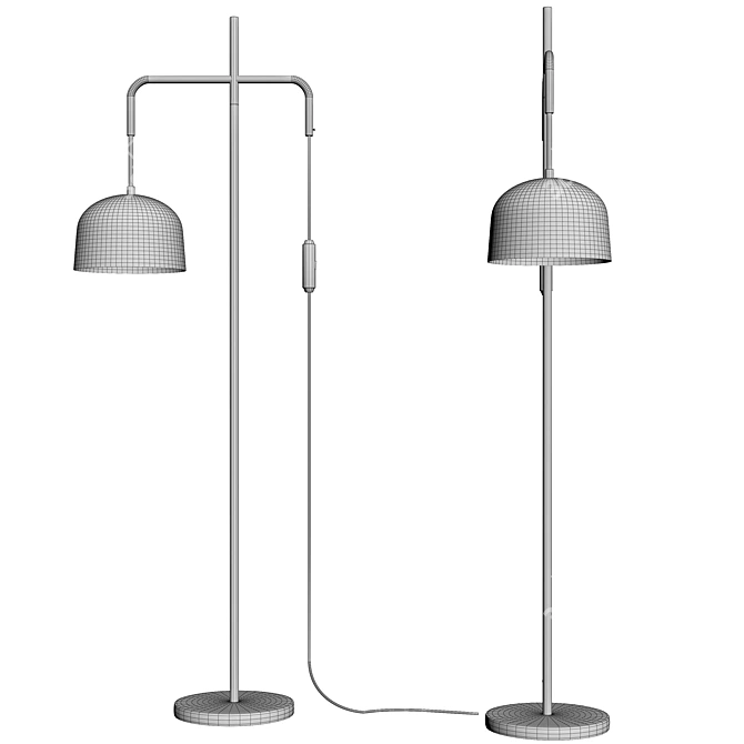 Modern Dome Floor Lamp 3D model image 3