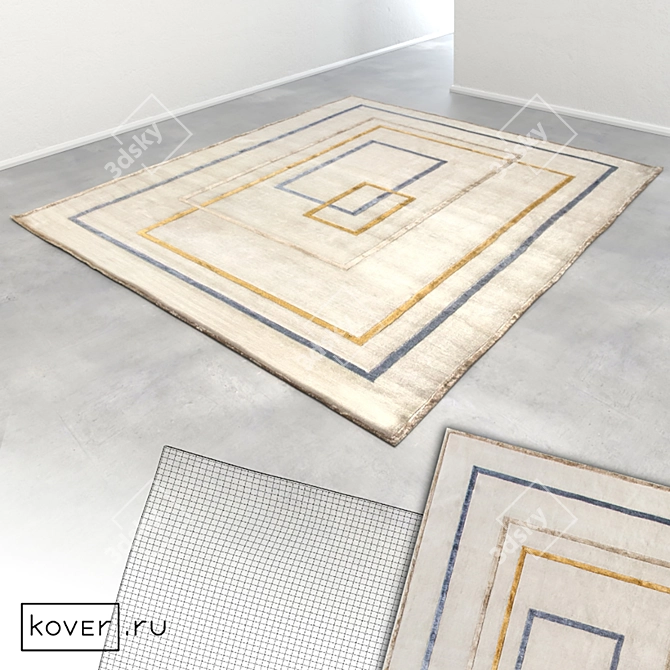 Modern Graphic Carpets | Art de Vivre Set3 3D model image 2