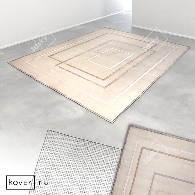 Modern Graphic Carpets | Art de Vivre Set3 3D model image 3