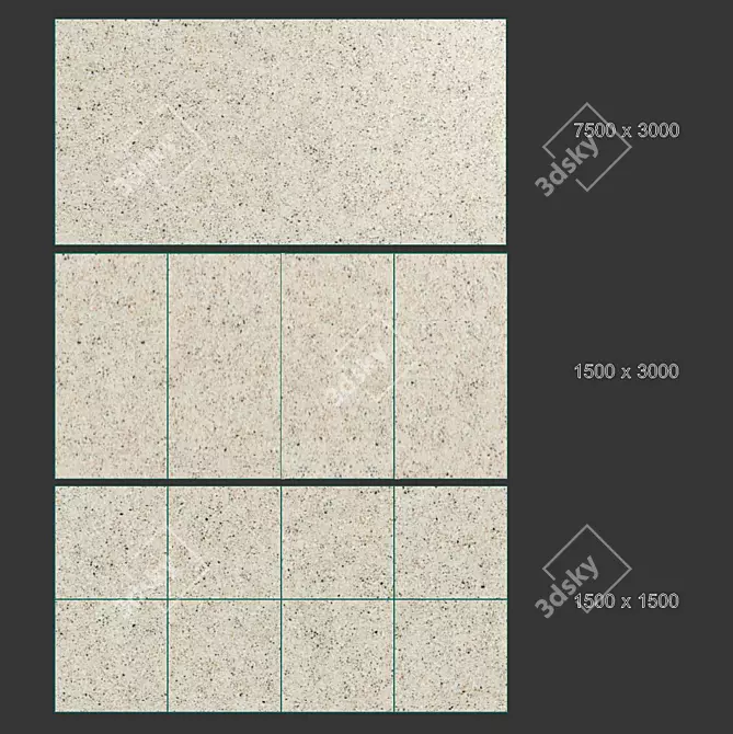 MaxFine Venice Ivory Porcelain Tiles 3D model image 4