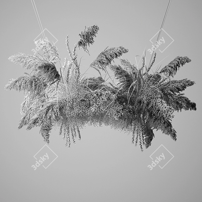 Ethereal Reed Bouquet 3D model image 6