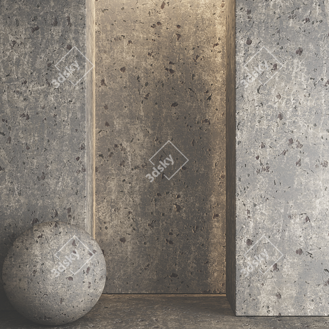 Pervious Concrete 03: Seamless 4K Texture 3D model image 3