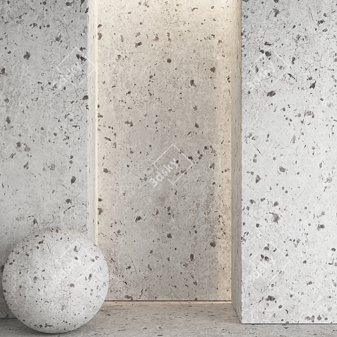 Pervious Concrete 03: Seamless 4K Texture 3D model image 4