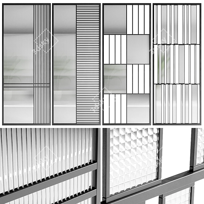 Modular Partition Set 3D model image 1