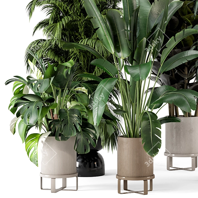 Ferm Living Bau Pot Large Indoor Plants 3D model image 4