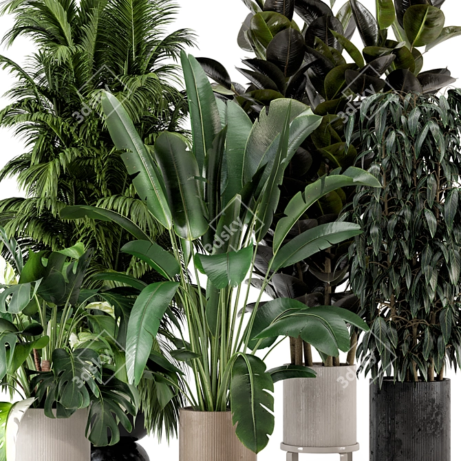 Ferm Living Bau Pot Large Indoor Plants 3D model image 6