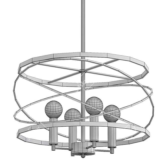 Elegant Florence VL5092 Pendant Chandelier 3D model image 2