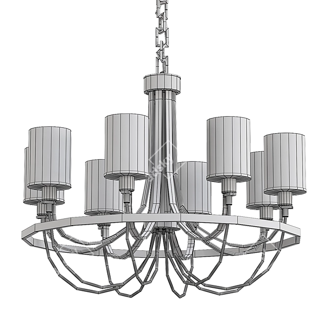 Modern Ombra Pendant Lighting 3D model image 2