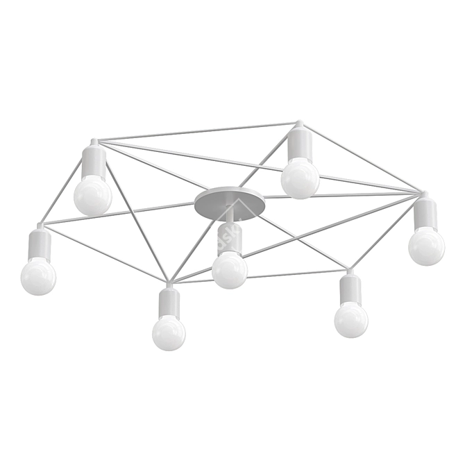 Elegant Ceiling Chandelier 97896 3D model image 1