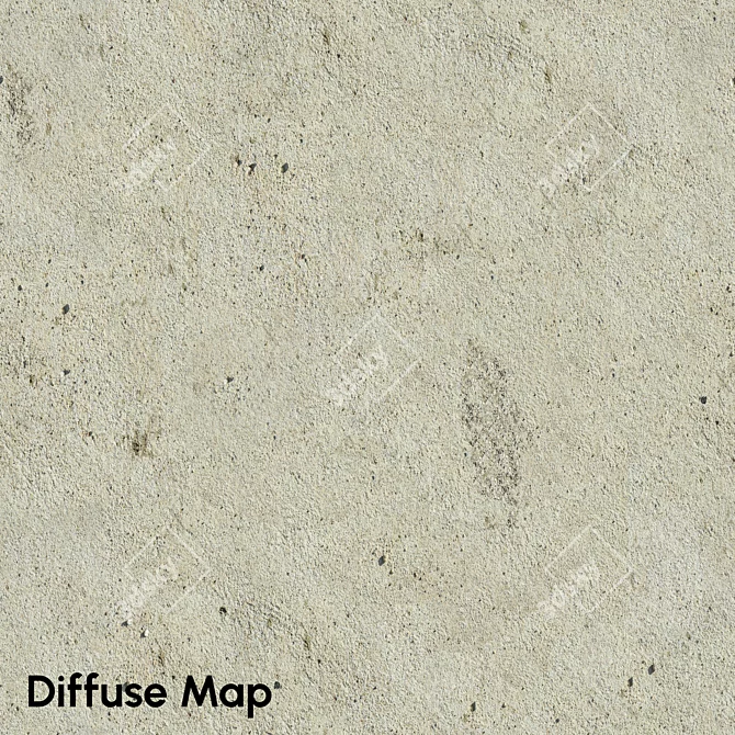 Seamless Dirt Concrete Material 3D model image 2