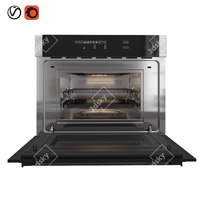 Gorenje 60cm Microwave: Compact & Powerful 3D model image 2