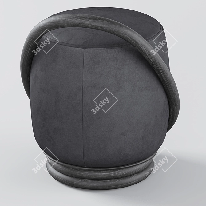 Cozy Riot Ottoman by Cosmo 3D model image 3