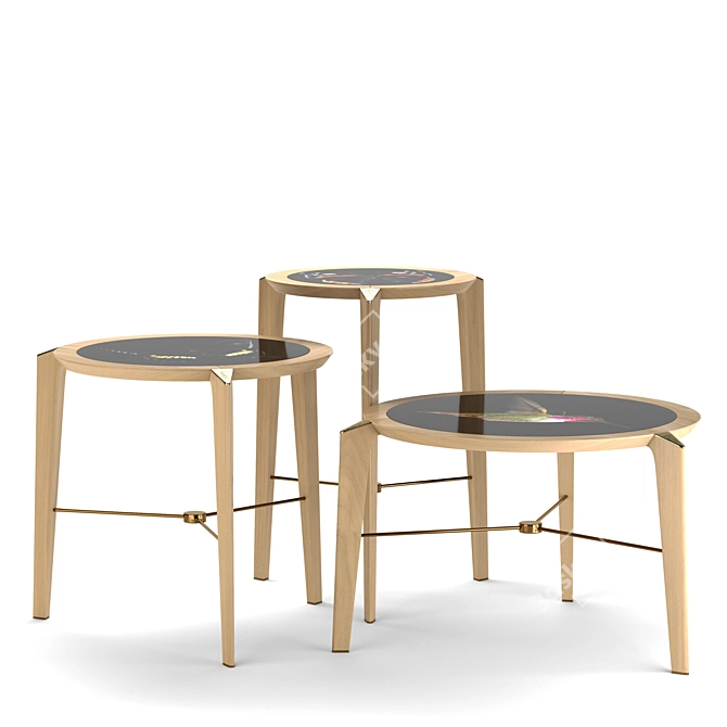 Elegant Table Breeze: Visionnaire 3D model image 2