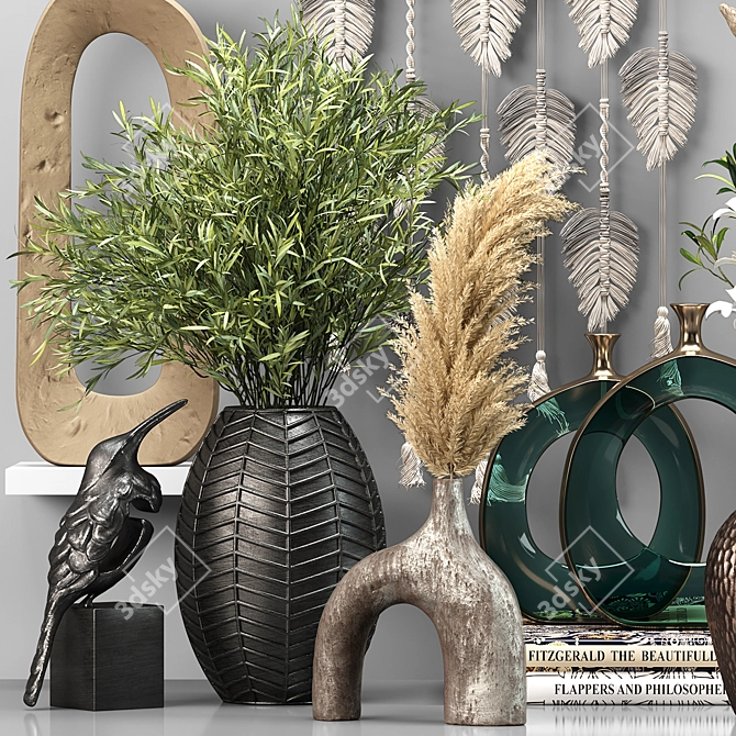 Decorative Set: Elegant and Versatile 3D model image 13