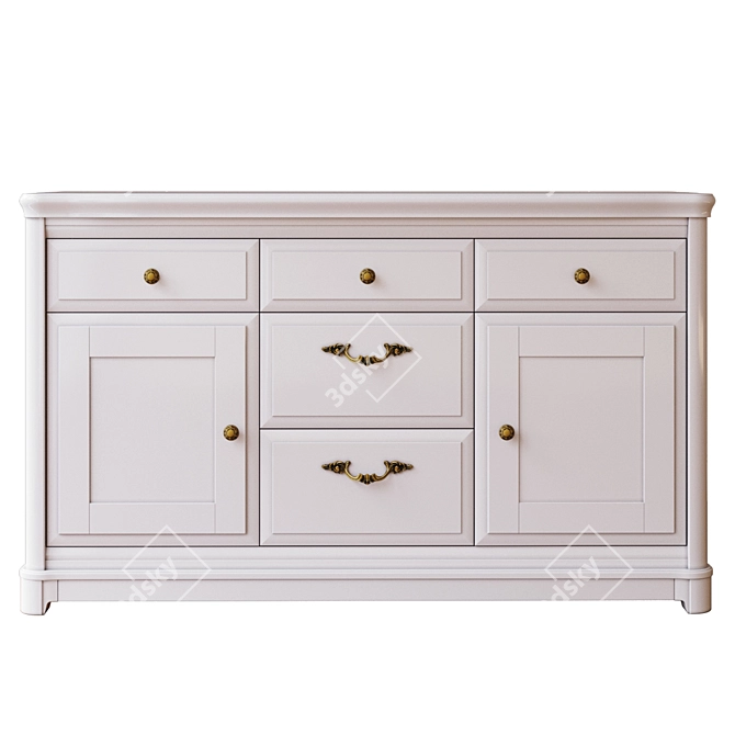 RIVIERA 2-Drawer Chest: Elegant and Spacious 3D model image 2