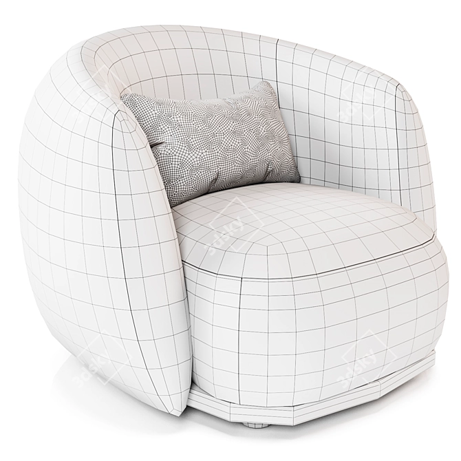 Relax in Style: Moroso Pacific Chair 3D model image 6