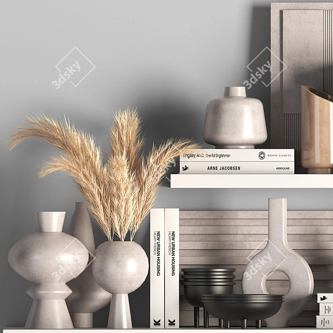 Luxury Decorative Set: 2015 Edition 3D model image 2