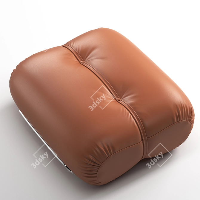 Modern Orsola Ottoman: Stylish and Comfortable 3D model image 4