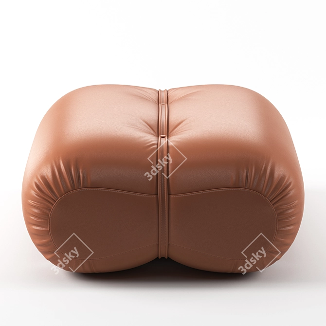 Modern Orsola Ottoman: Stylish and Comfortable 3D model image 6