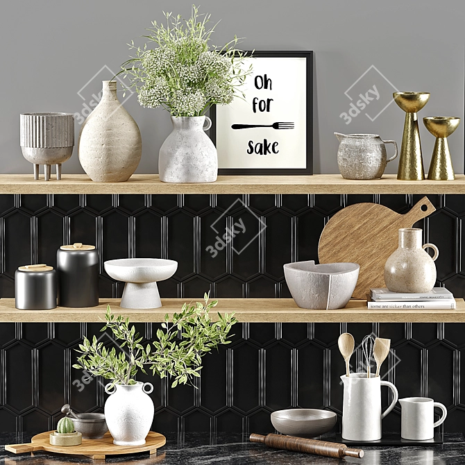 Versatile Kitchen Essentials 2018 3D model image 1