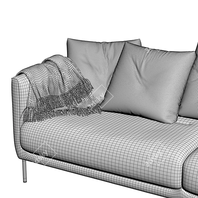 Sleek Scandinavian Design: Fredericia Konami Sofa 3D model image 3