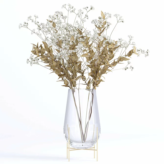 Elegant Floral Arrangement - Bouquet 05 3D model image 5