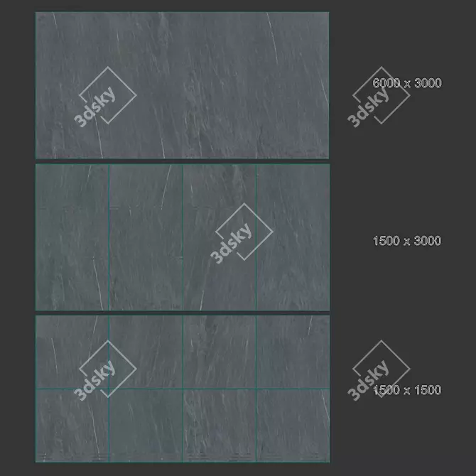 Tuscany Stone Porcelain Tiles - Elegant, Versatile, Durable 3D model image 4