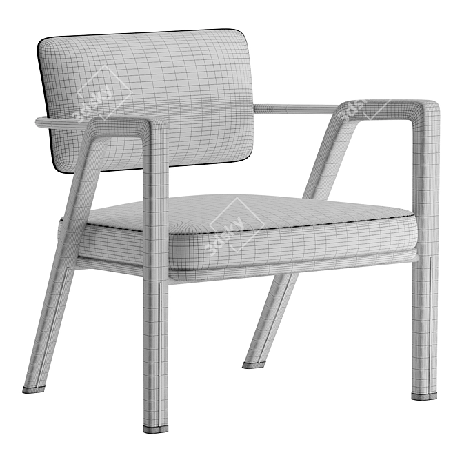 Elegant Giorgetti Elsa Armchair 3D model image 3