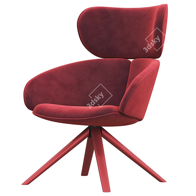 PEACH Modern Armchair 3D model image 2