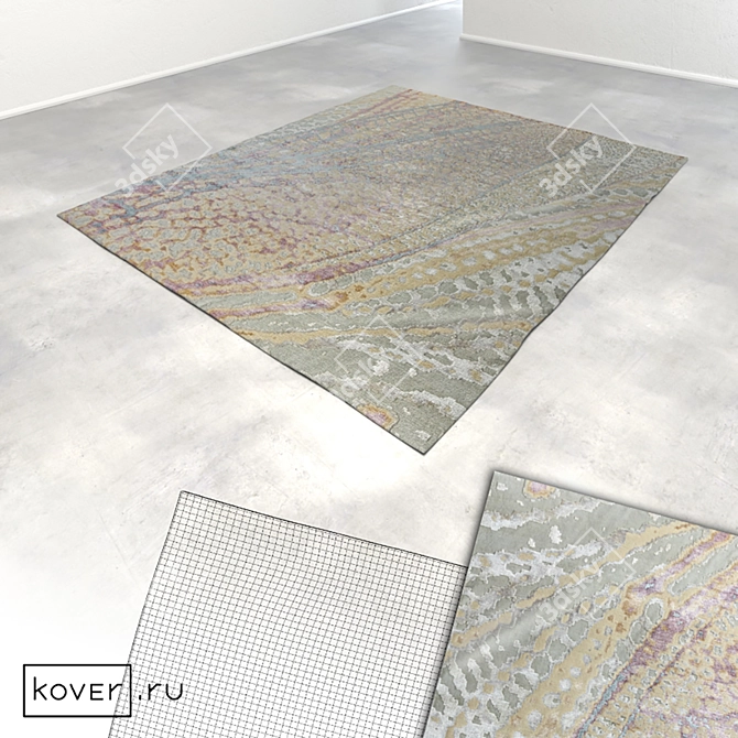 Modern Textile Floral Carpets | Kover.ru | Set3 3D model image 3