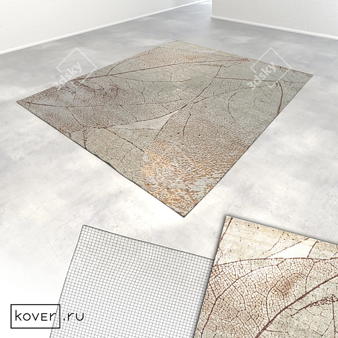 Modern Textile Floral Carpets | Kover.ru | Set3 3D model image 4