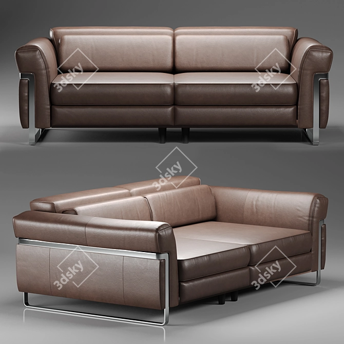 Natuzzi Fidelio: Elegant Comfort 3D model image 1