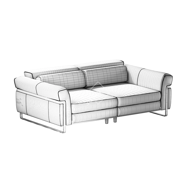 Natuzzi Fidelio: Elegant Comfort 3D model image 3
