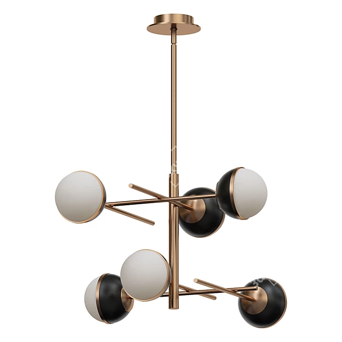 BARDI 6-Light Chandelier: Timeless Elegance 3D model image 1